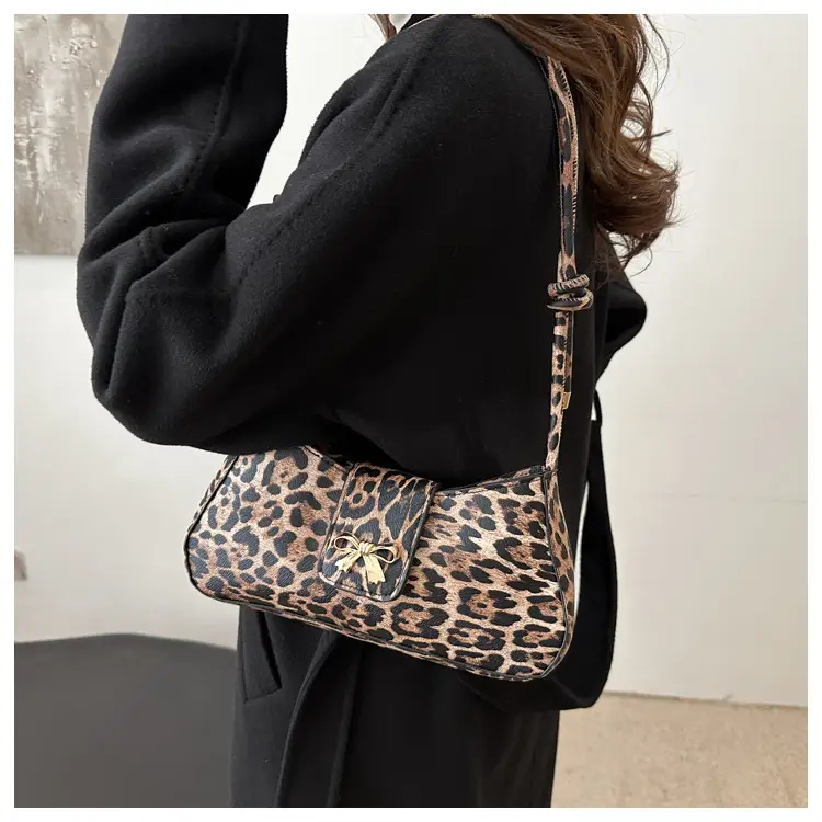 Leopard Print Women's Shoulder Bag 2024 Autumn Winter — feature 11