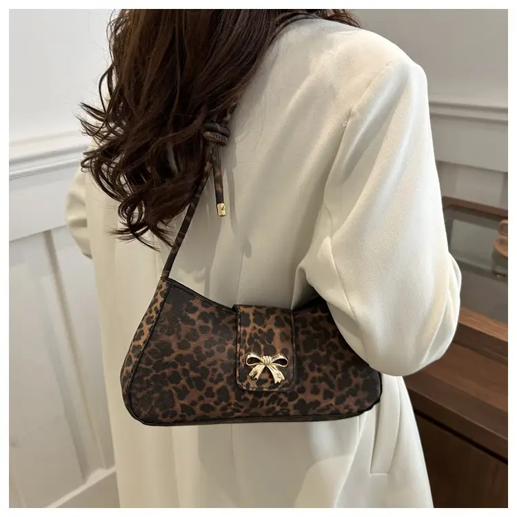 Leopard Print Women's Shoulder Bag 2024 Autumn Winter — feature 16