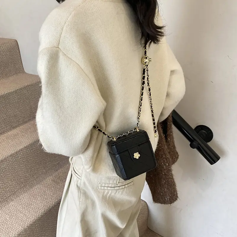 Silver Embroidery Chain Mini Bag Women 2024 - Image 9