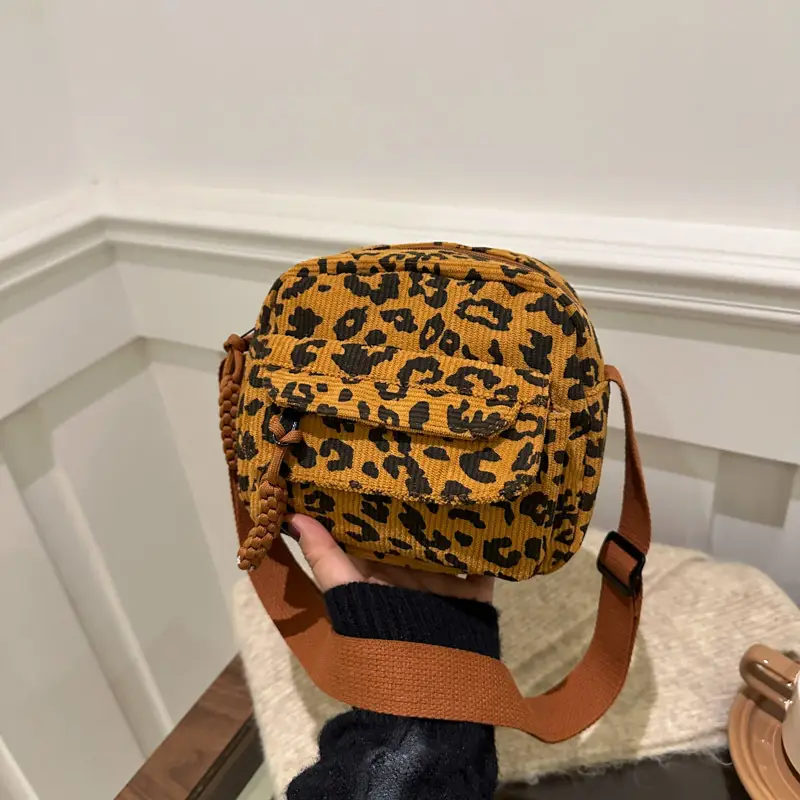 Leopard Print Shoulder Bag 2024 Winter New - Image 4