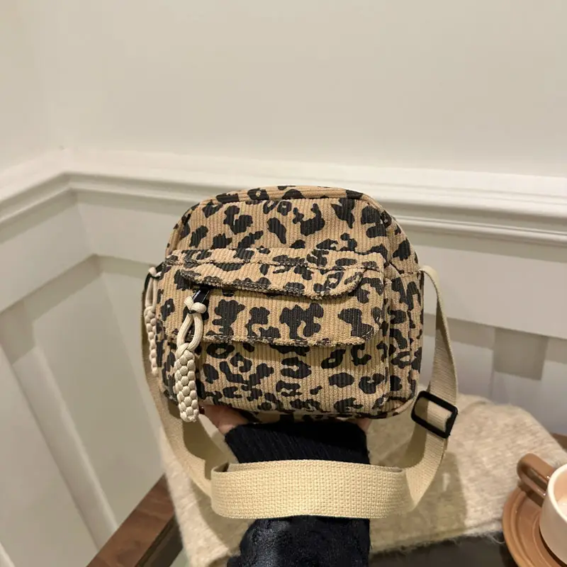 Leopard Print Shoulder Bag 2024 Winter New - Image 6