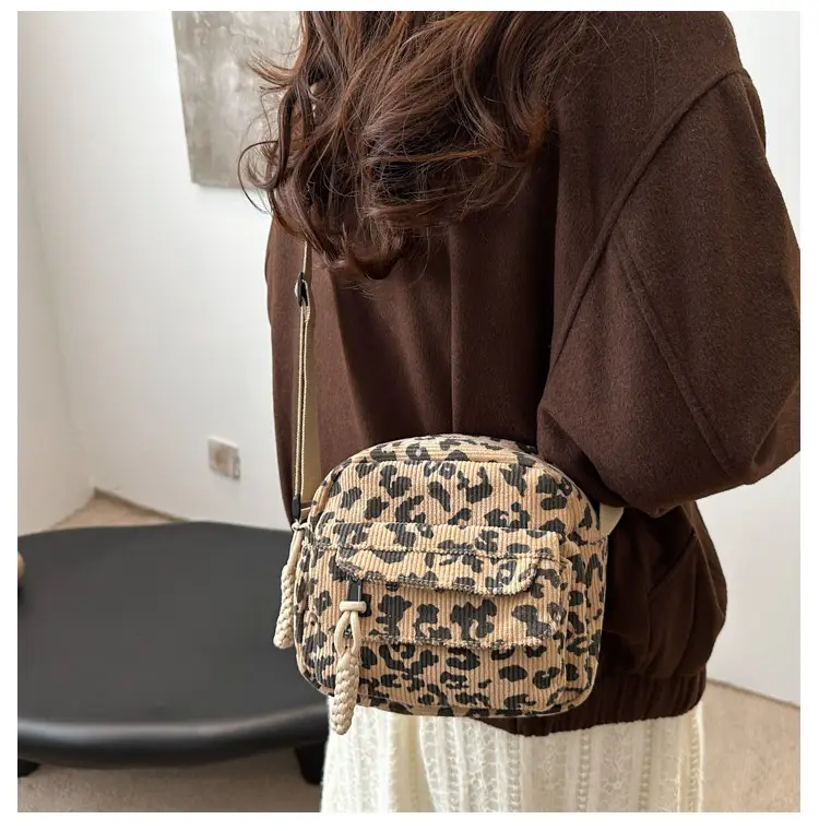 Leopard Print Shoulder Bag 2024 Winter New — feature 11
