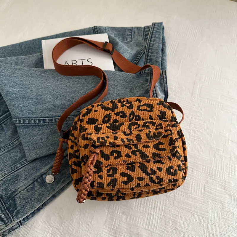 Leopard Print Shoulder Bag 2024 Winter New - Image 2