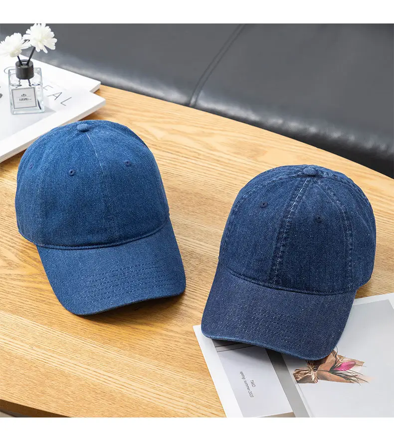 Pure Color Cotton Baseball Caps for Men Women Spring Summer — feature 10