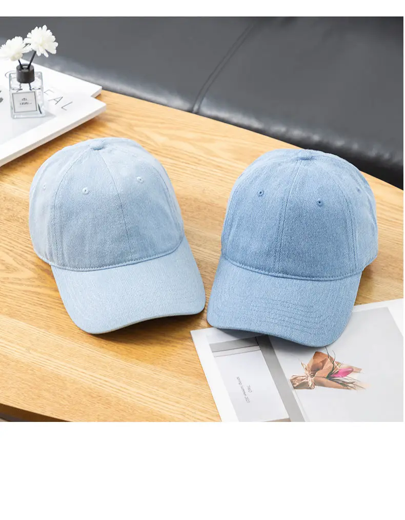 Pure Color Cotton Baseball Caps for Men Women Spring Summer — feature 11