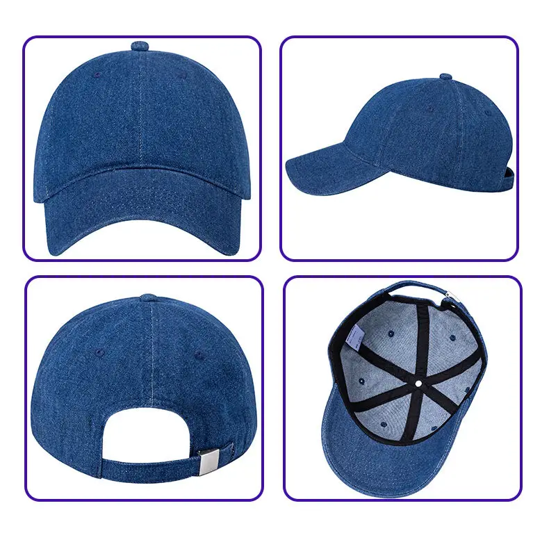 Pure Color Cotton Baseball Caps for Men Women Spring Summer — feature 5