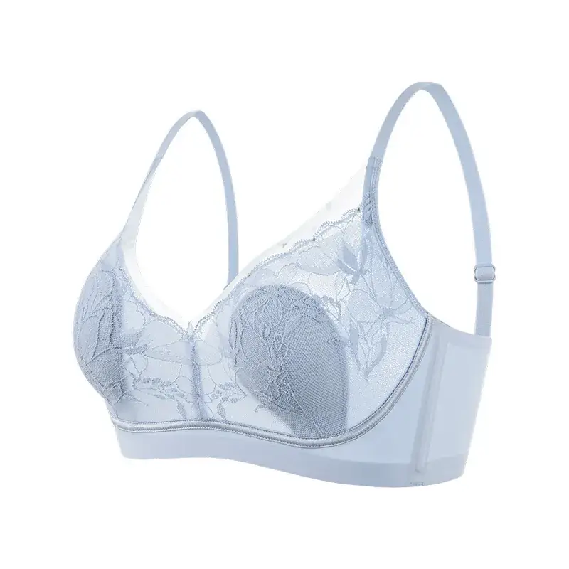 Summer Lace Bra French Large Light Blue - Image 9