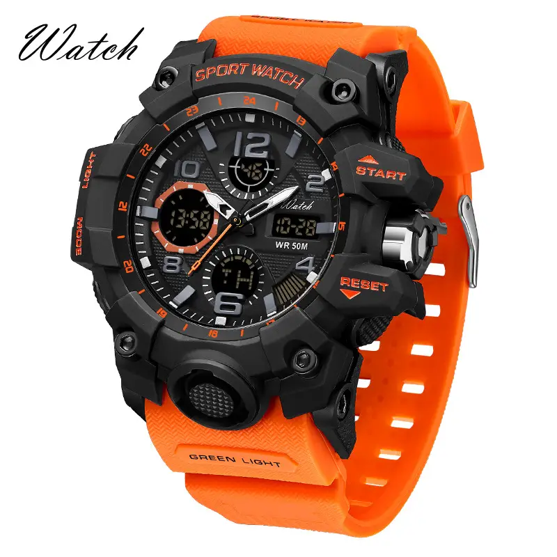 Sanda Multi-Function Chronograph Watch Black Sporty Design - Image 3