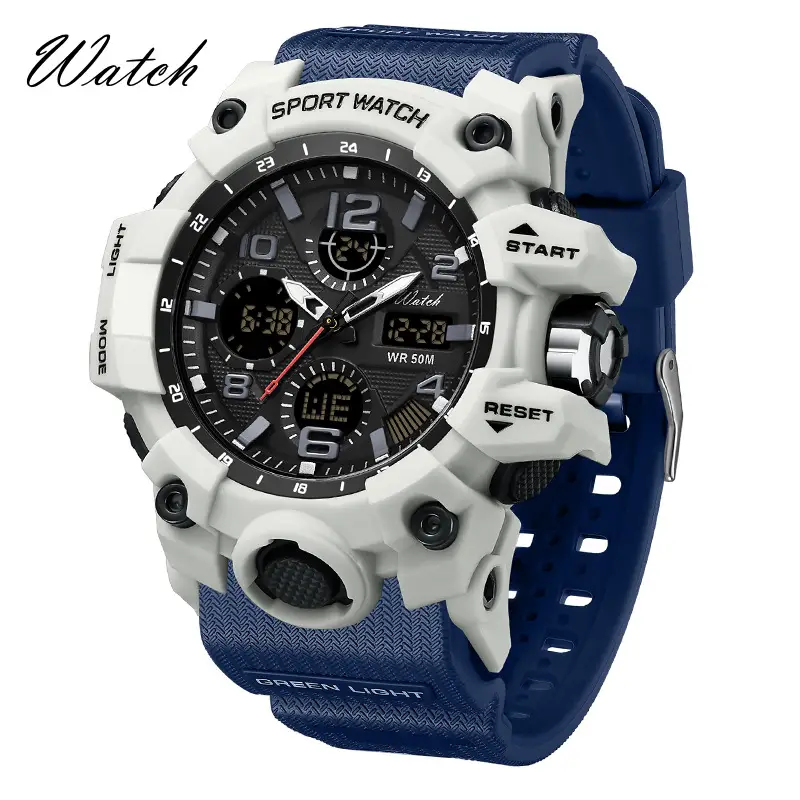 Sanda Multi-Function Chronograph Watch Black Sporty Design - Image 5