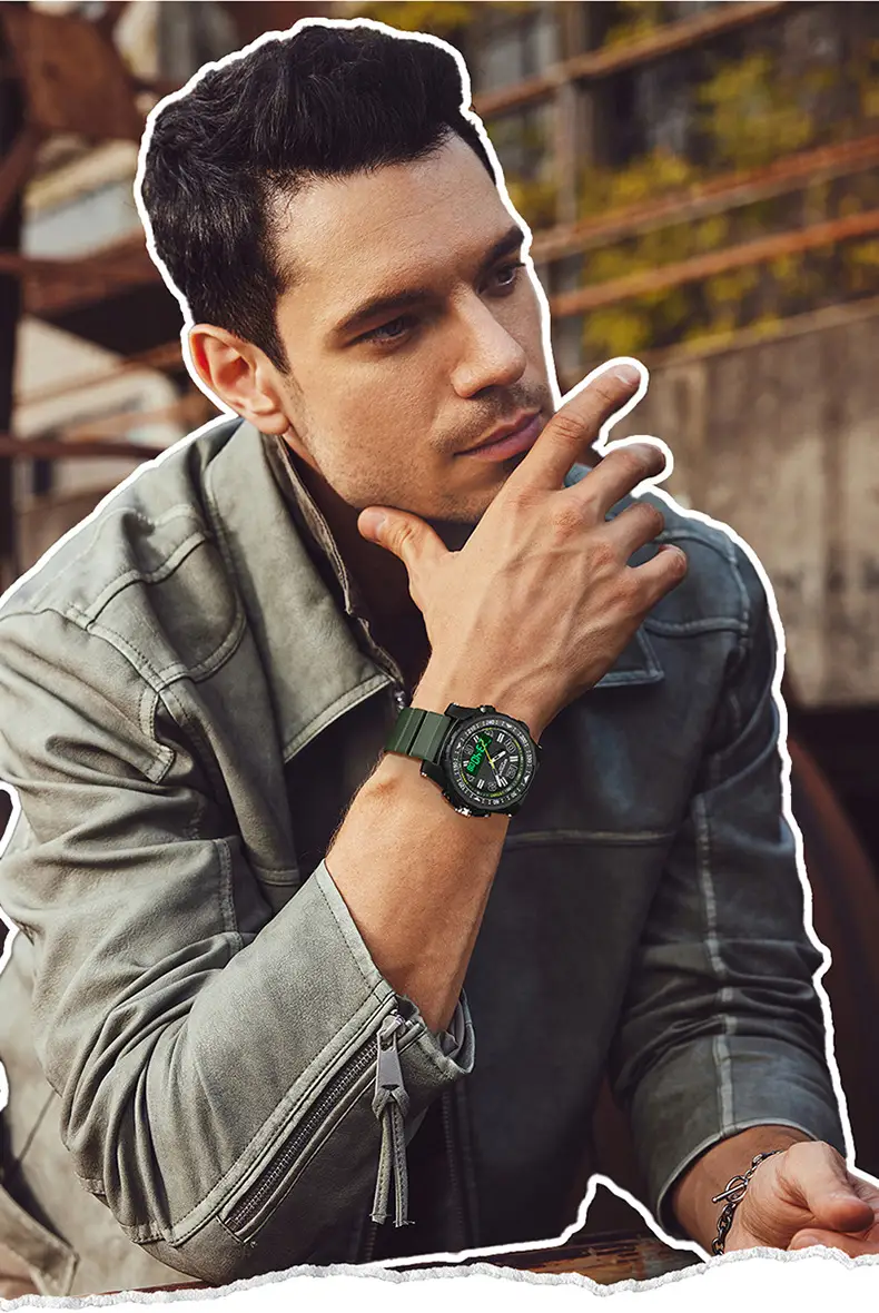 Sanda Cross-border Waterproof Dual Display Sports Watch — feature 11