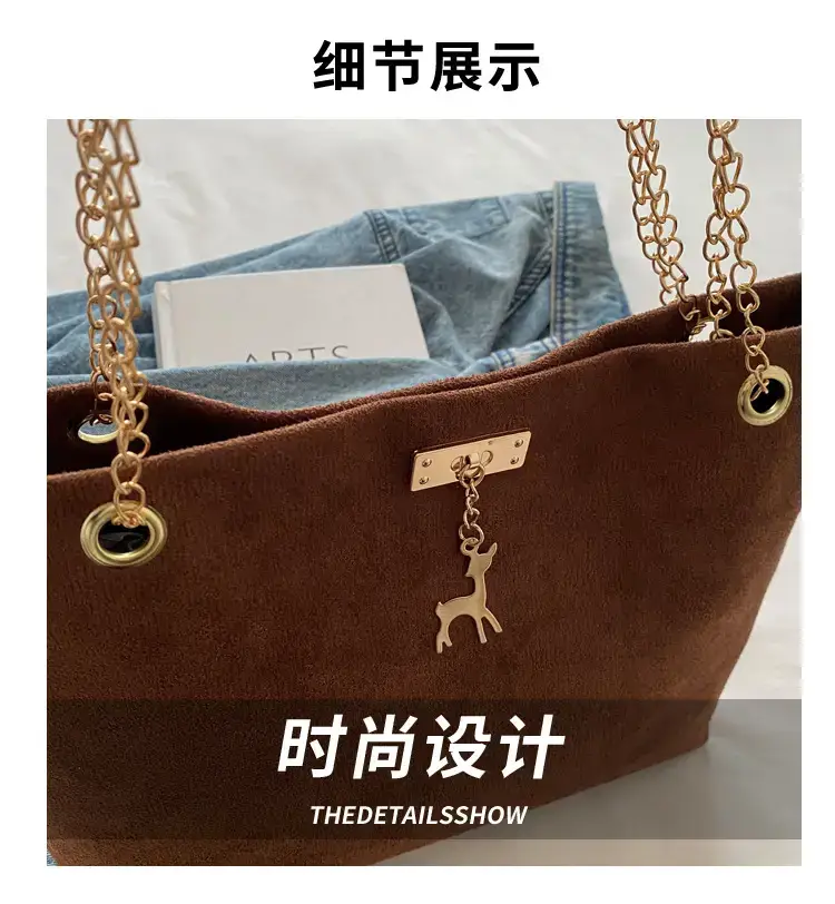Vintage Chain Shoulder Bag Women 2024 Winter New Style — feature 4