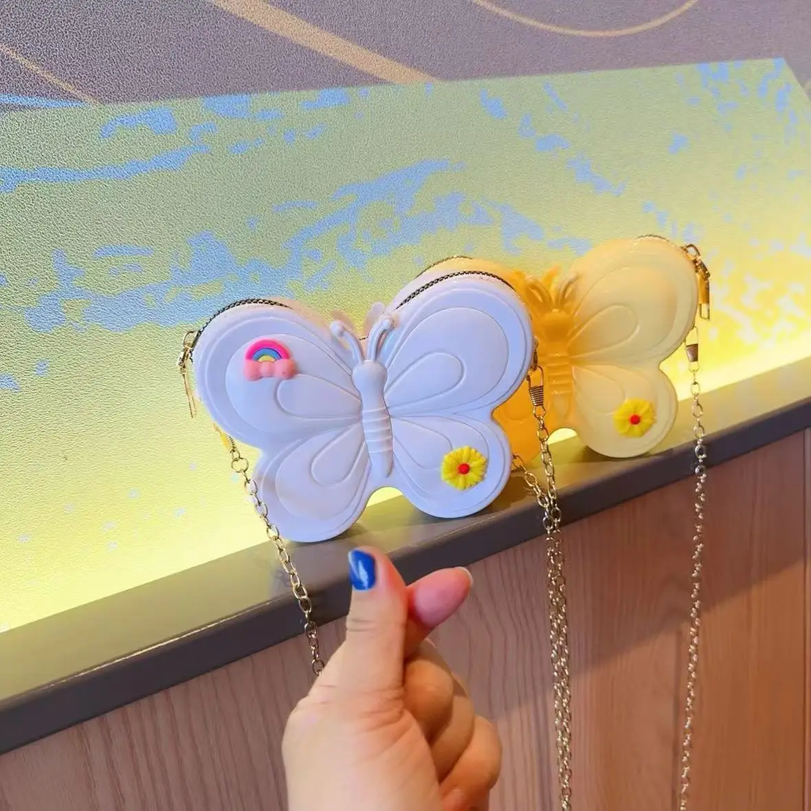 2025 Butterfly Chain Crossbody Bag for Girls