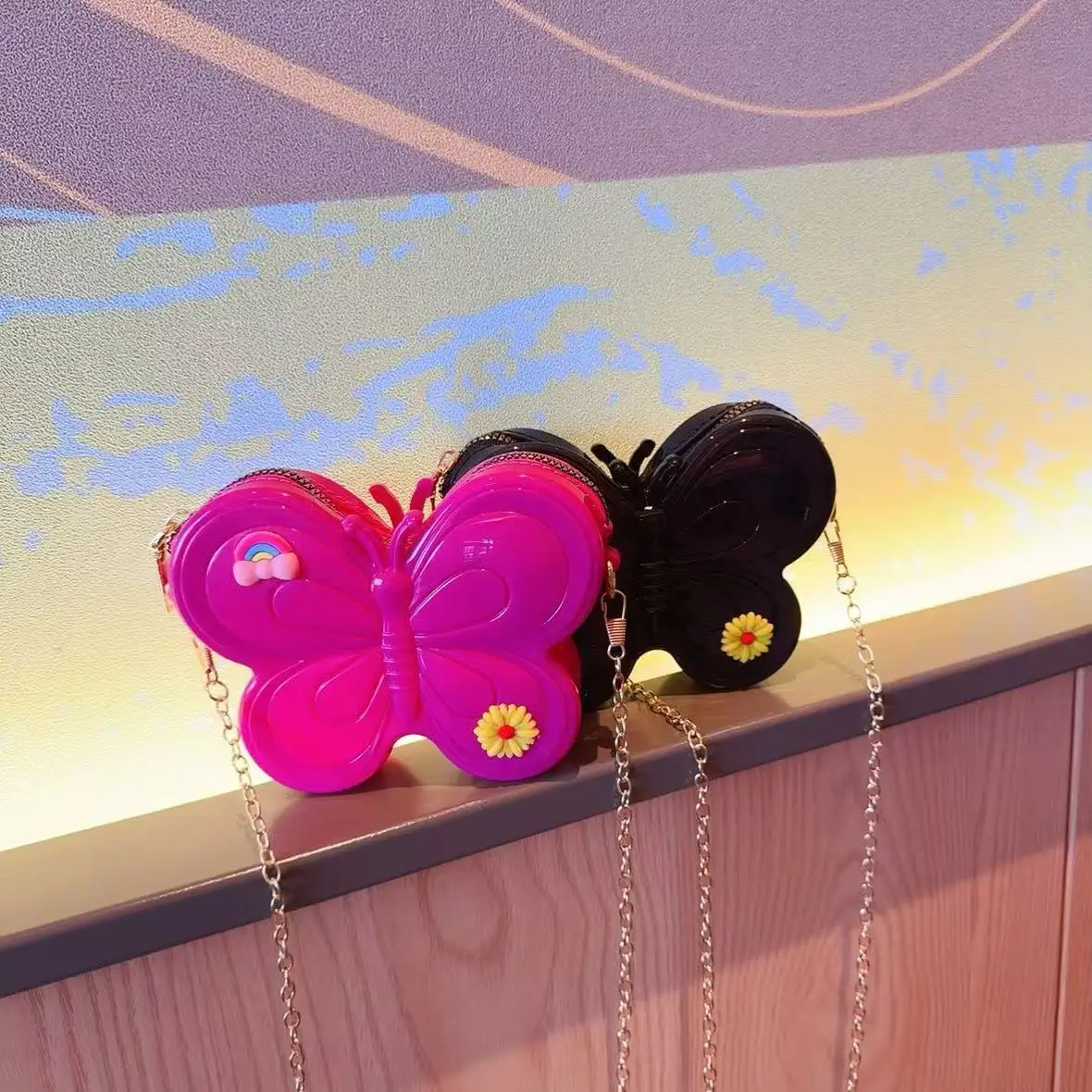 2025 Butterfly Chain Crossbody Bag for Girls
