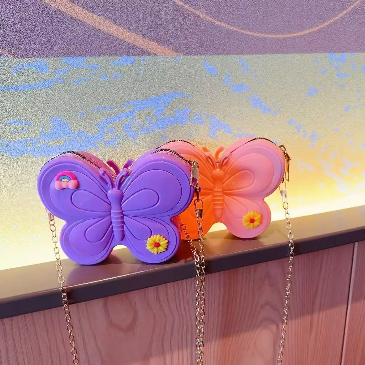 2025 Butterfly Chain Crossbody Bag for Girls
