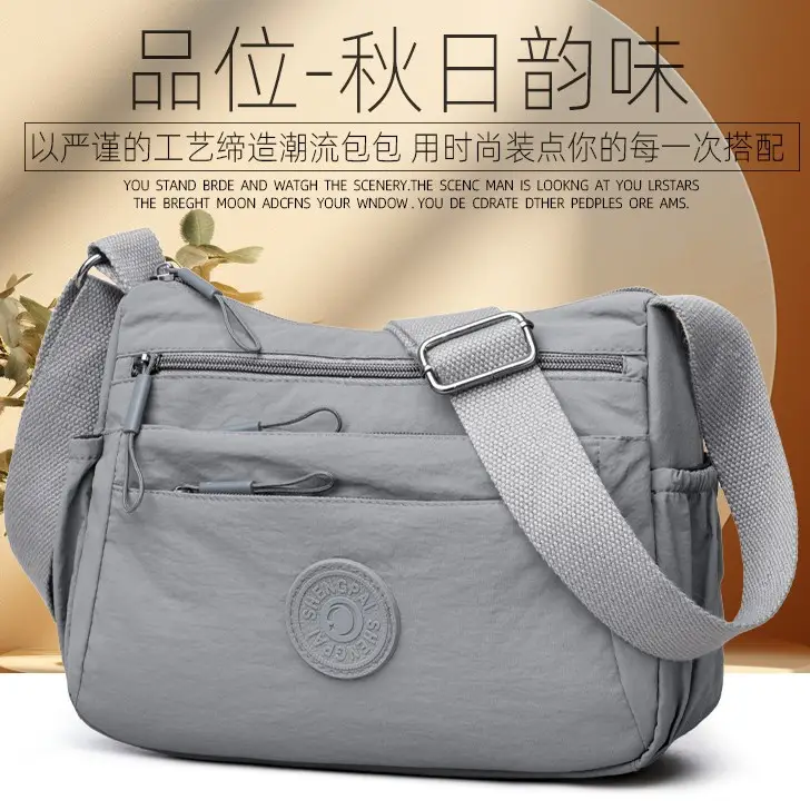 2025 Grey Multi-compartment Shoulder Bag for Women - Image 6