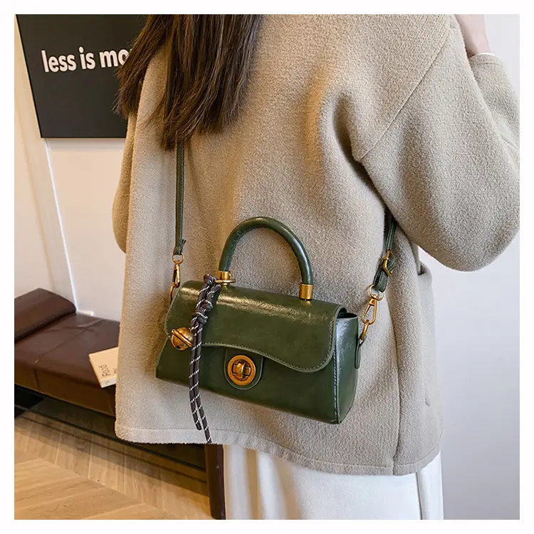 Textured Black Square Handbag Women 2024 New Arrival — feature 17