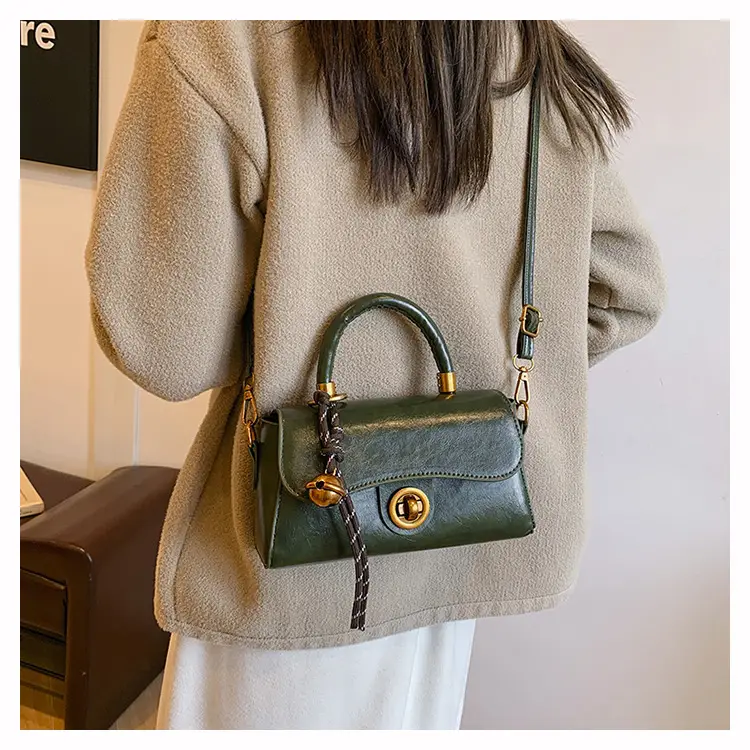 Textured Black Square Handbag Women 2024 New Arrival — feature 18