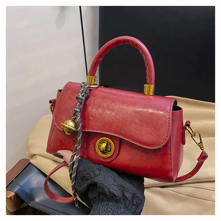 Textured Black Square Handbag Women 2024 New Arrival — feature 23