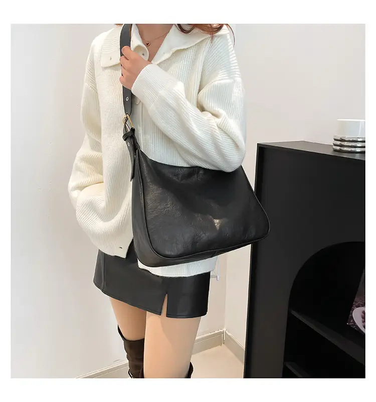 Black Women's Shoulder Bag Large Capacity 2024 — feature 25
