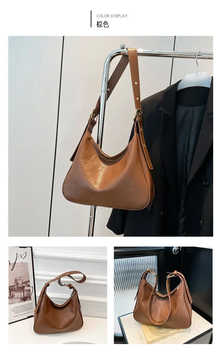 Black Women's Shoulder Bag Large Capacity 2024 — feature 27