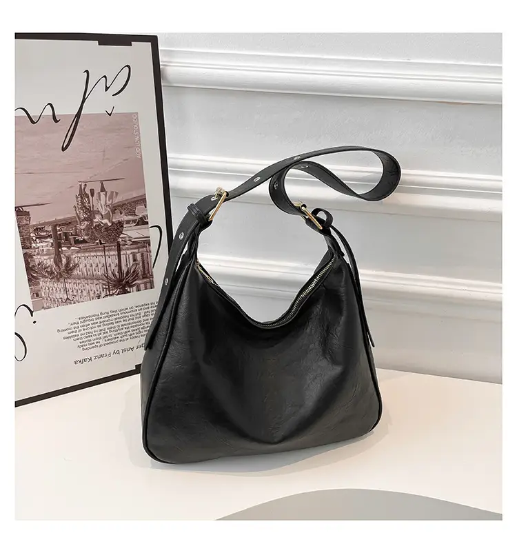 Black Women's Shoulder Bag Large Capacity 2024 — feature 29