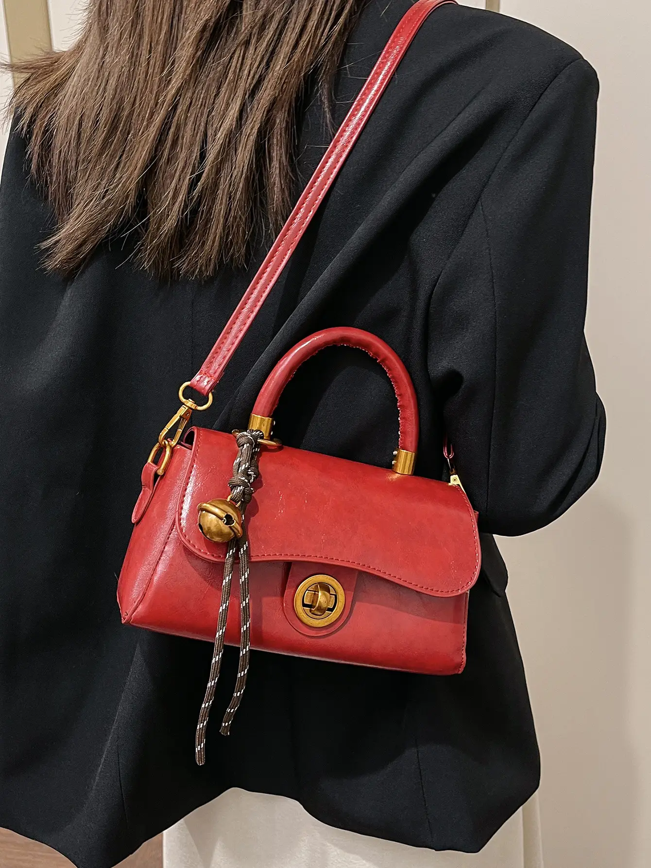 Red Women's Shoulder Crossbody Bag 2024 - Image 8