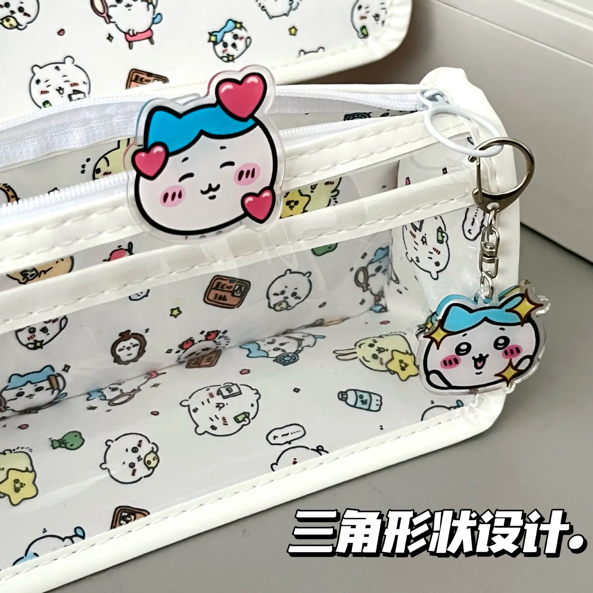 Transparent Pencil Case for Students with Cute Design - Image 3