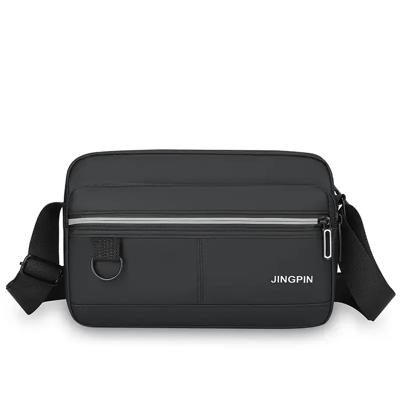 Men Blue Nylon Crossbody Bag Small Business Commuter - Image 5