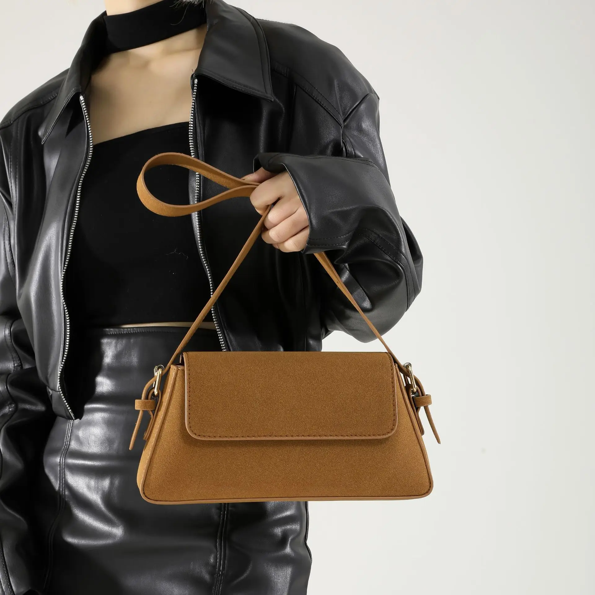 Korean Style Brown Shoulder Bag Women 2024 — feature 14