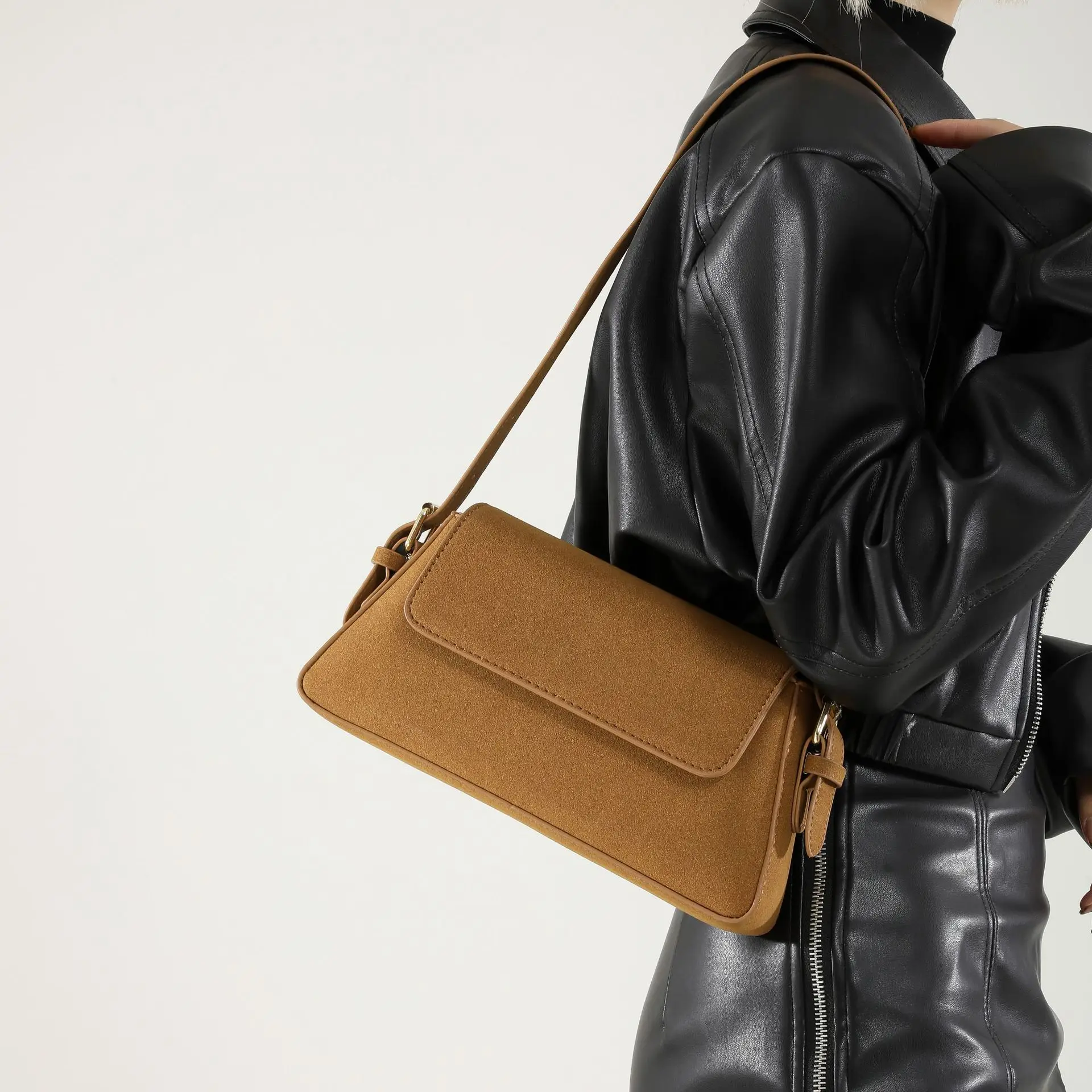 Korean Style Brown Shoulder Bag Women 2024 — feature 16
