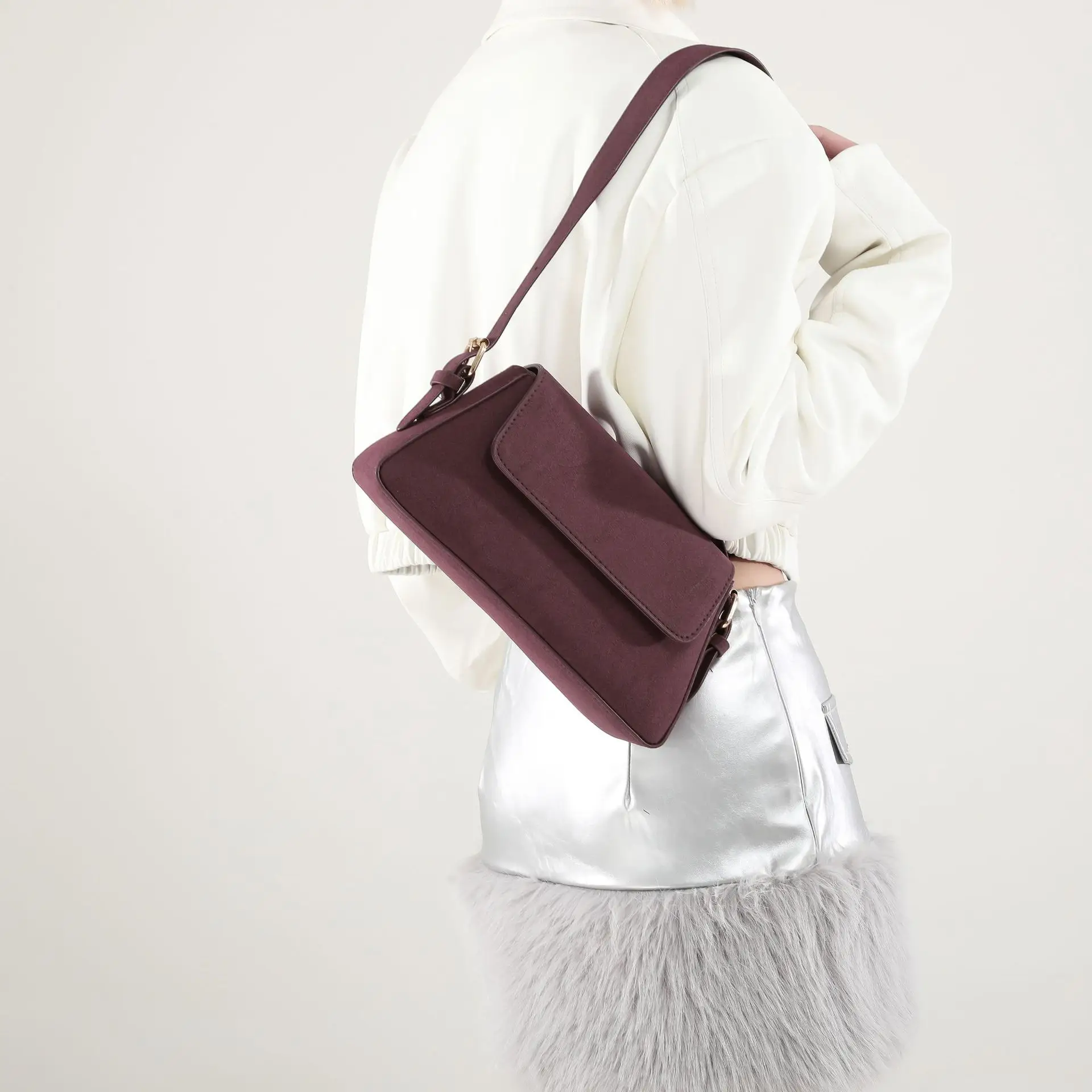 Korean Style Brown Shoulder Bag Women 2024 — feature 25