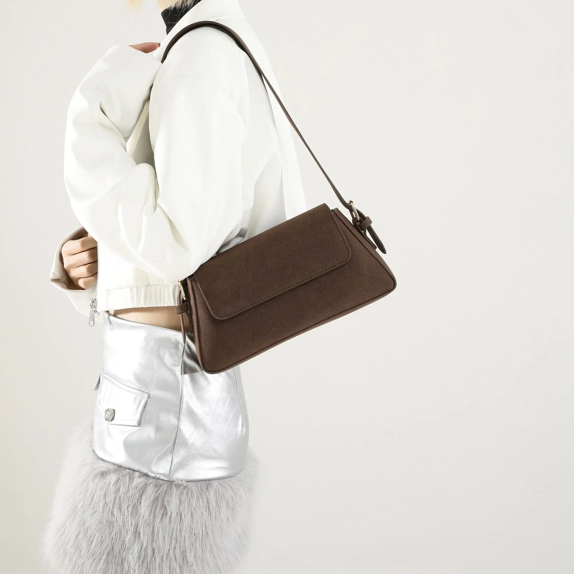 Korean Style Brown Shoulder Bag Women 2024 — feature 27