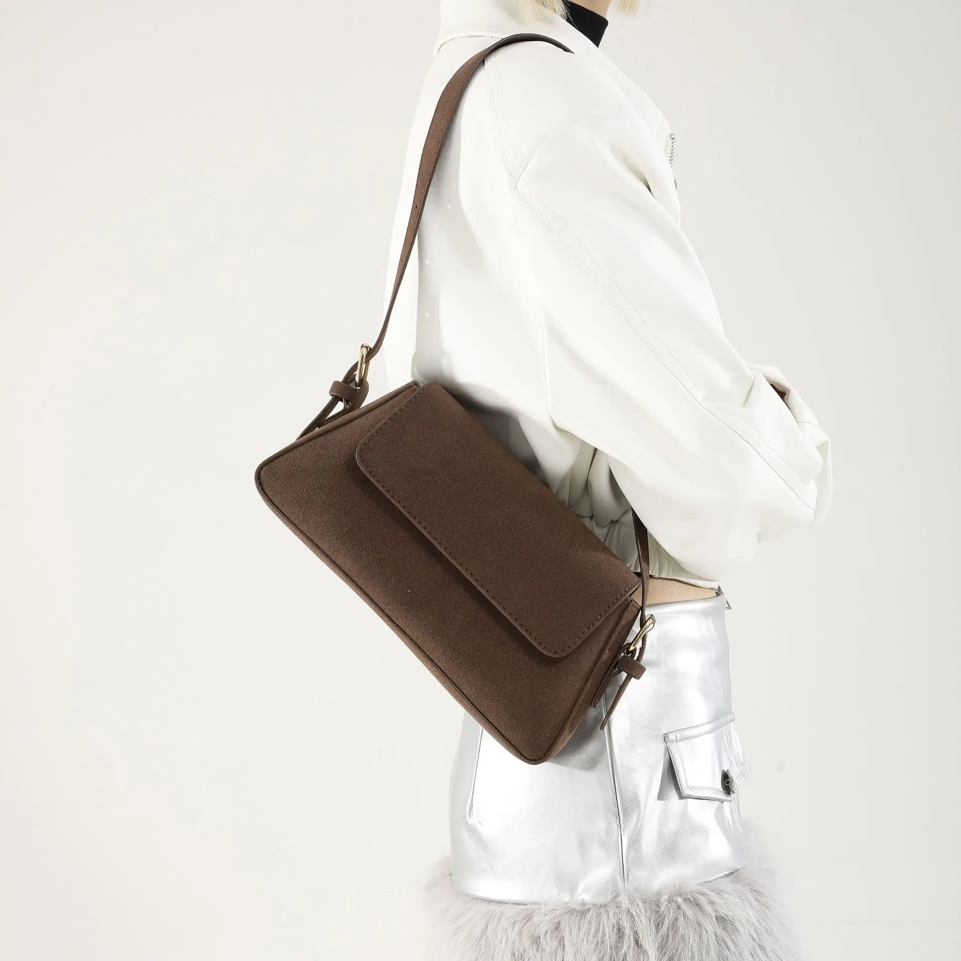 Korean Style Brown Shoulder Bag Women 2024 — feature 28