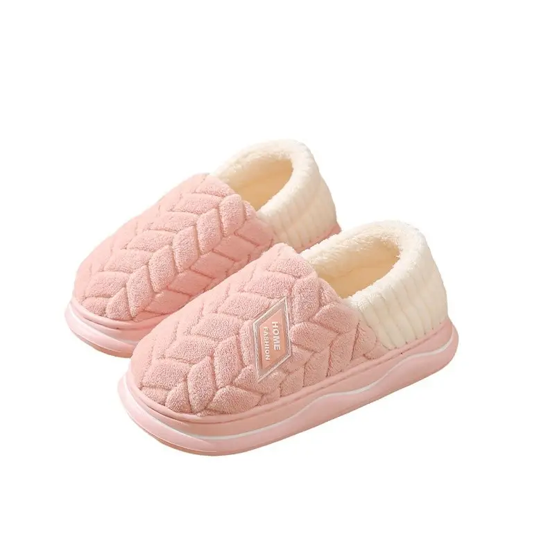 Cixi Cotton Slippers Women's Thick Sole Winter Home Spring and Autumn Indoor Non-slip Warm Moon Shoes Home Couple Men's - Image 39