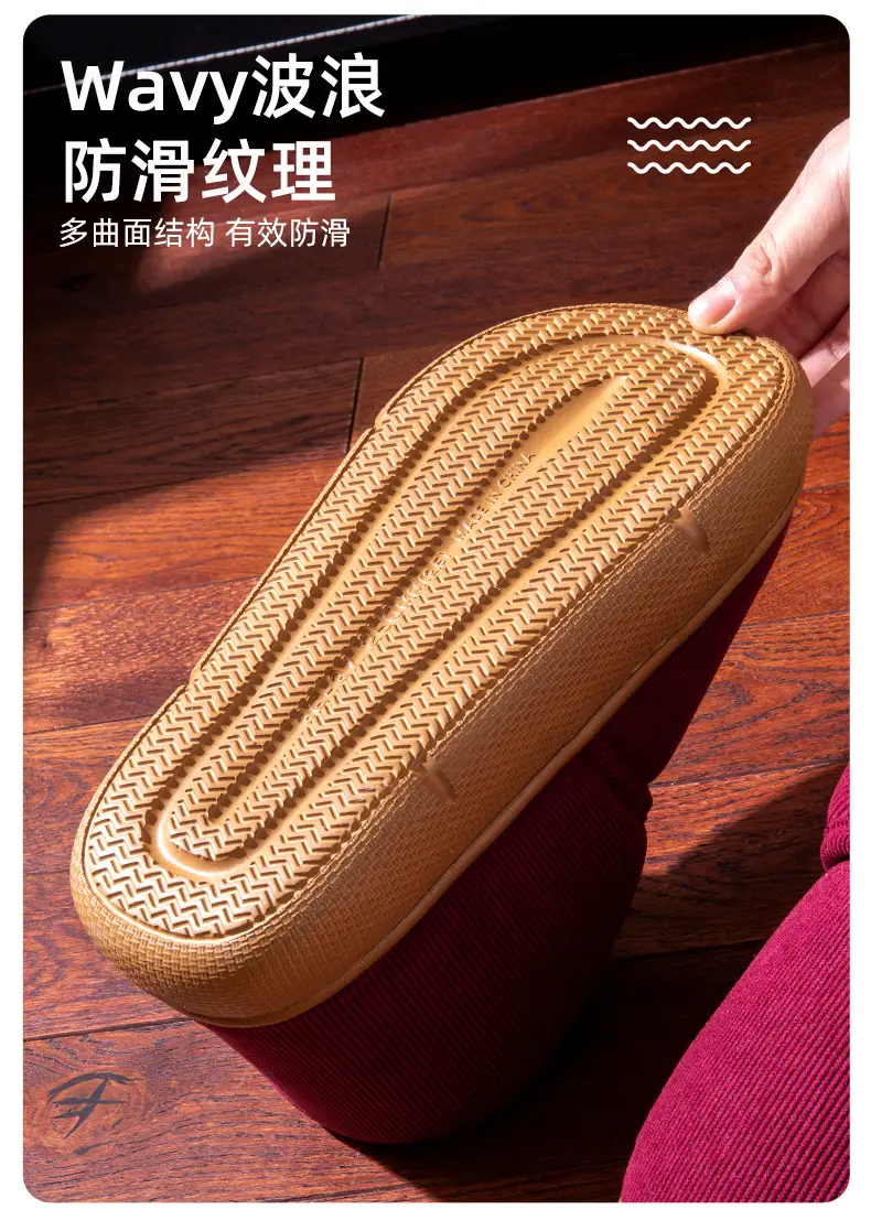 Warm Cotton Slippers for Men, Winter Indoor Home Wear, 2026 New Model, Fully Enclosed Heel, Thick-Soled, Fleece-Lined, Elderly Cotton Shoes for Women — feature 6