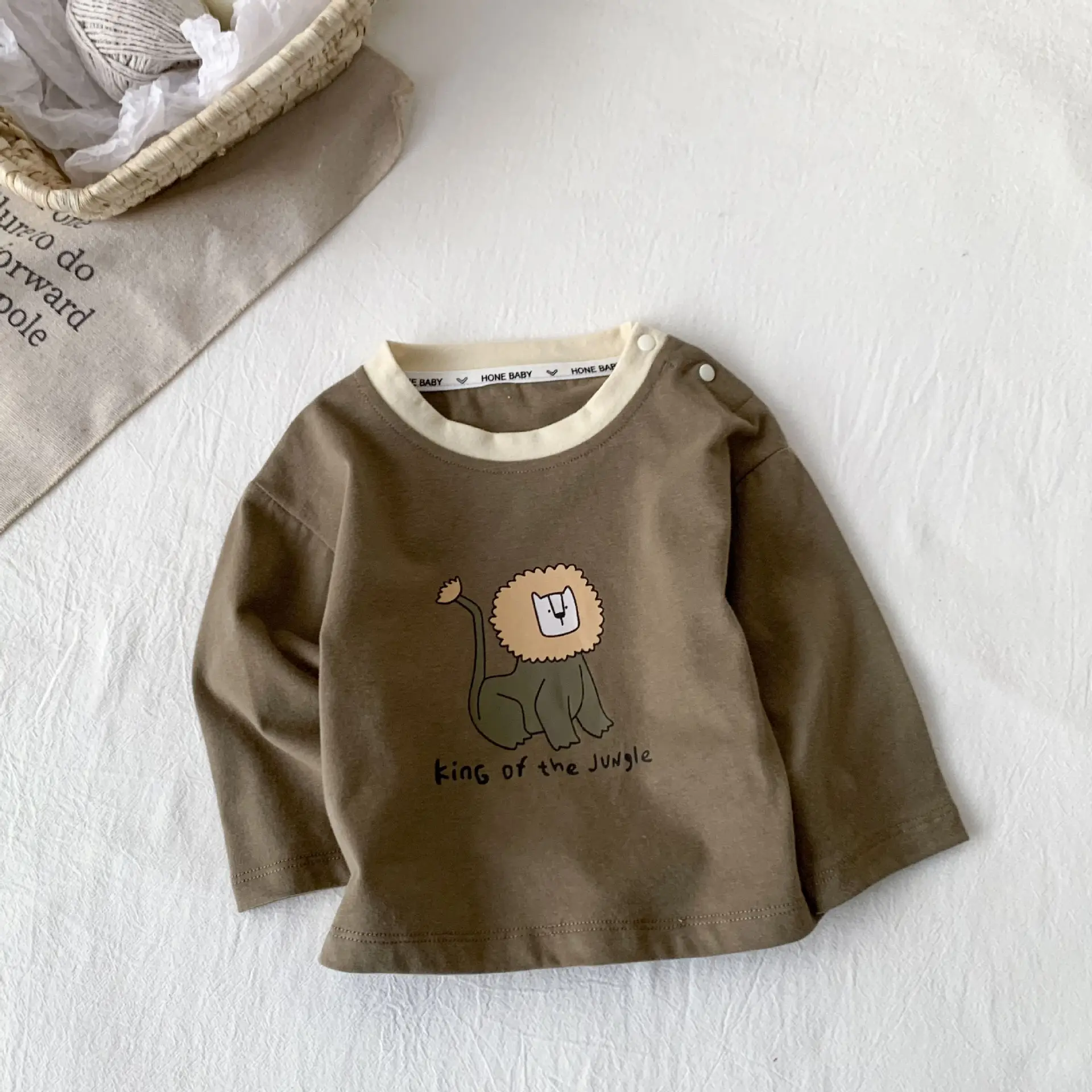 Baby Pure Cotton Long Sleeve T-Shirts Autumn Spring Fall — feature 2