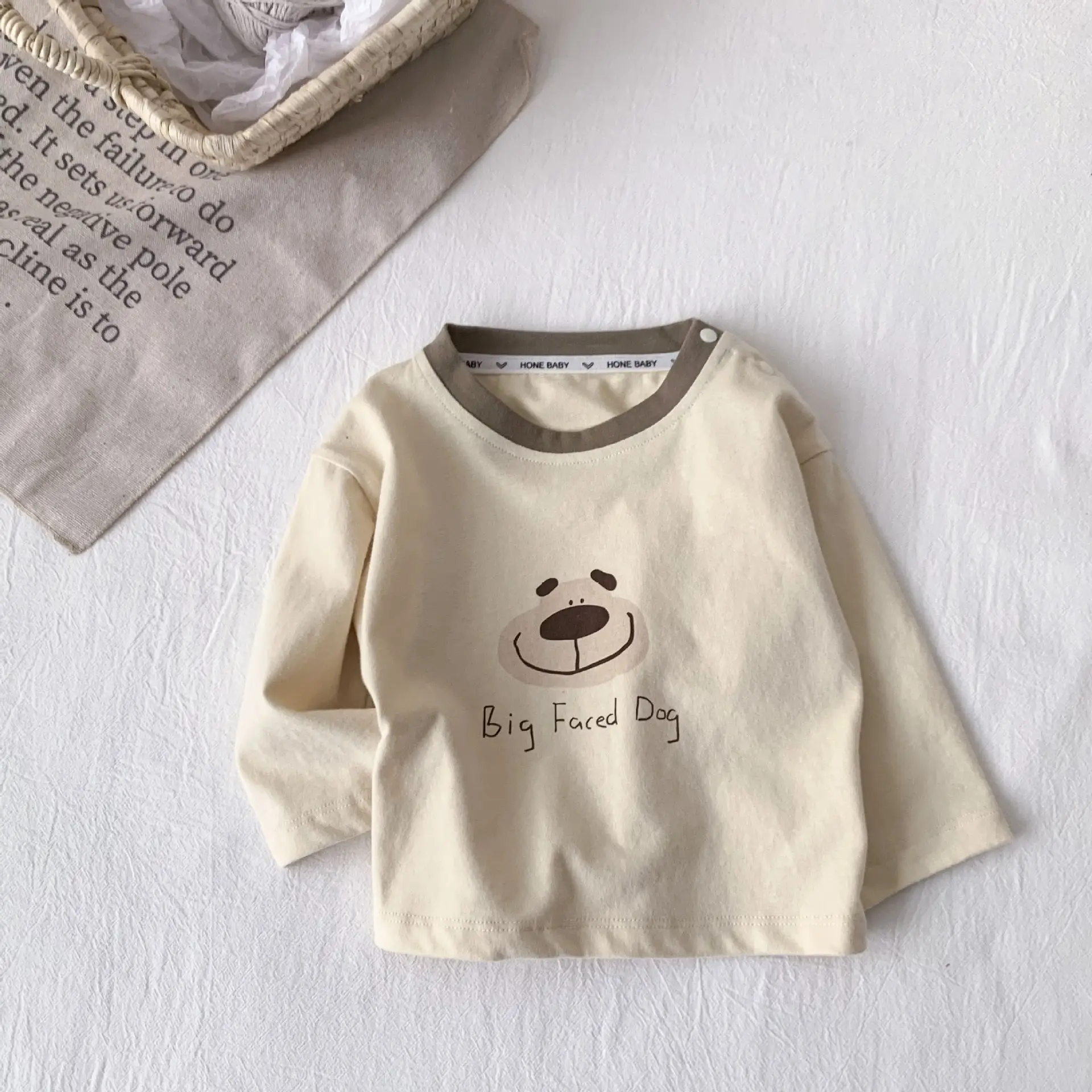 Baby Pure Cotton Long Sleeve T-Shirts Autumn Spring Fall - Image 2