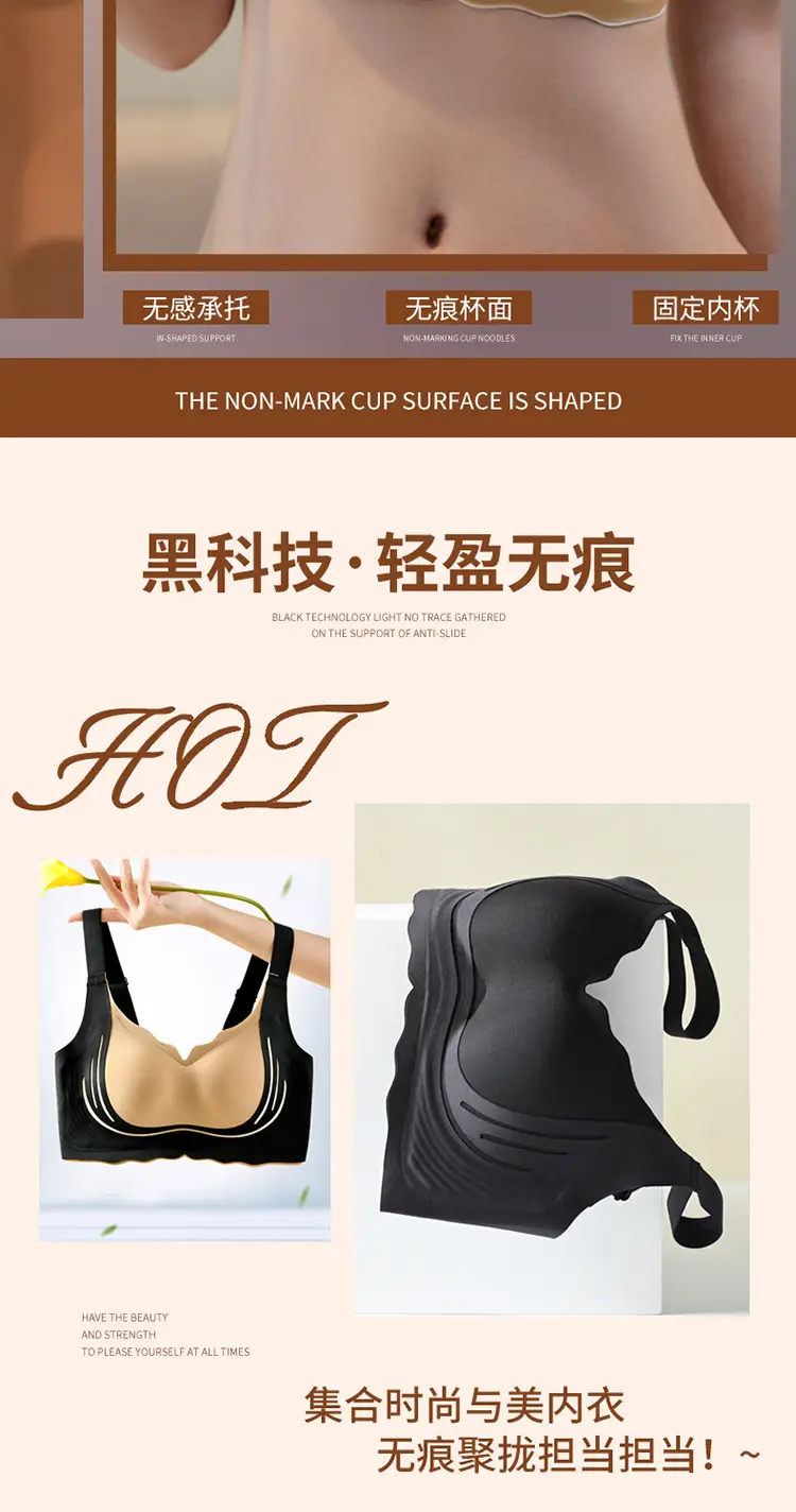 Women's Full Cup Underwear Large Soft Support Bra — feature 2