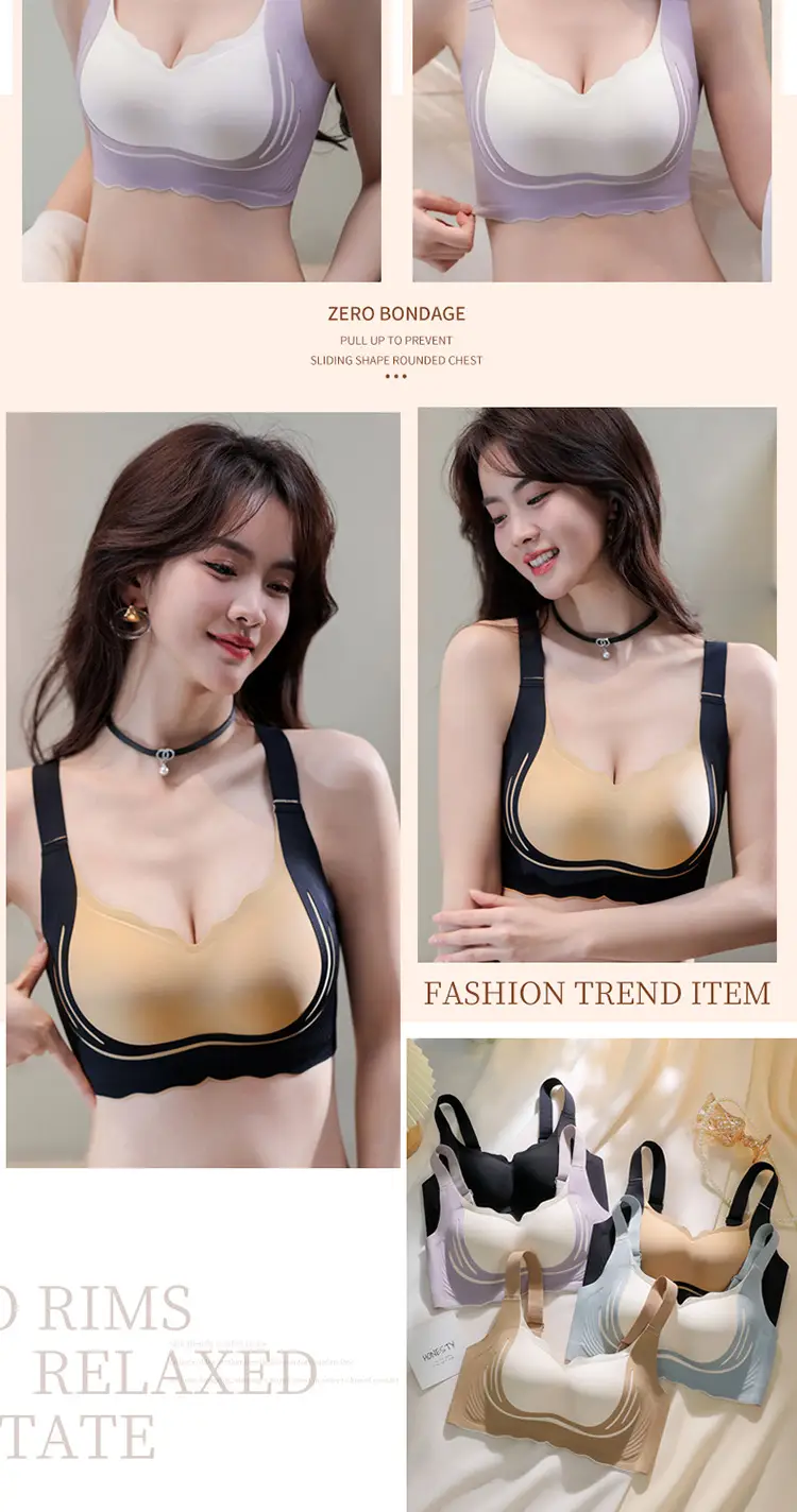 Women's Full Cup Underwear Large Soft Support Bra — feature 20