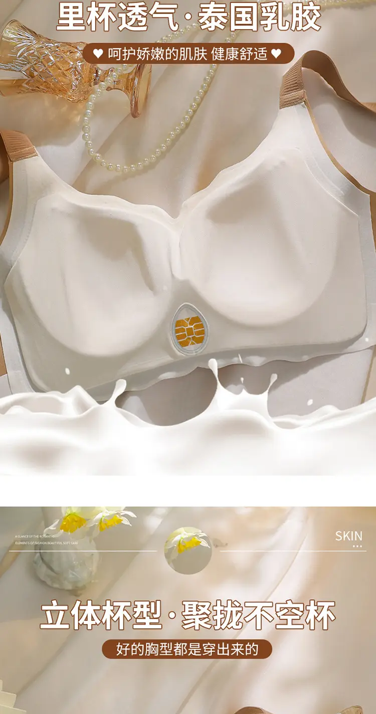 Women's Full Cup Underwear Large Soft Support Bra — feature 5