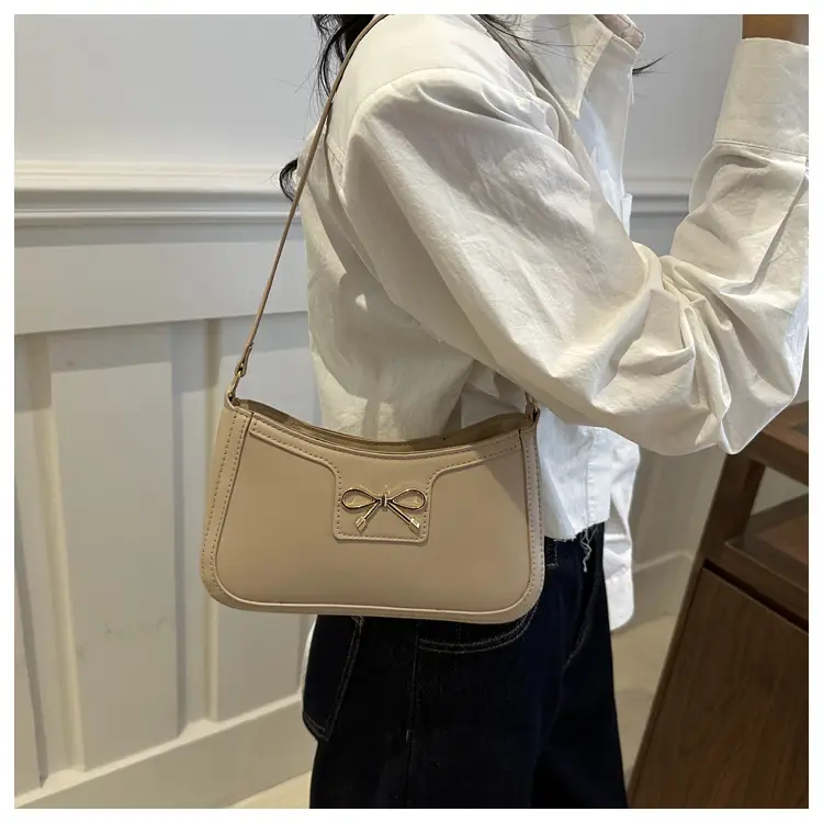 Women's White Bow Shoulder Bag 2024 New Arrival — feature 26