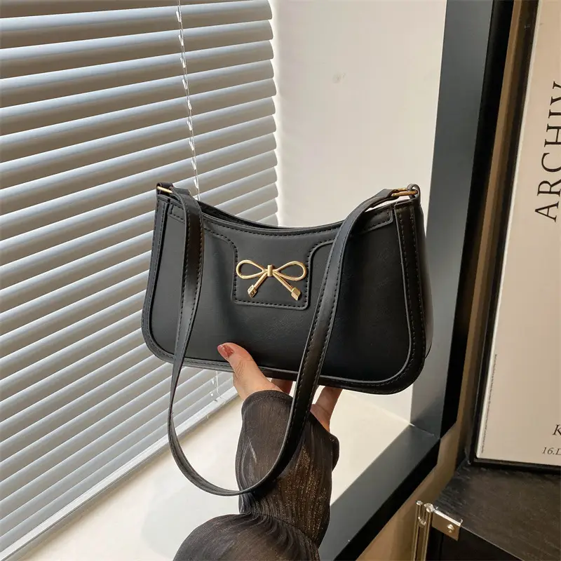 Women's White Bow Shoulder Bag 2024 New Arrival - Image 2
