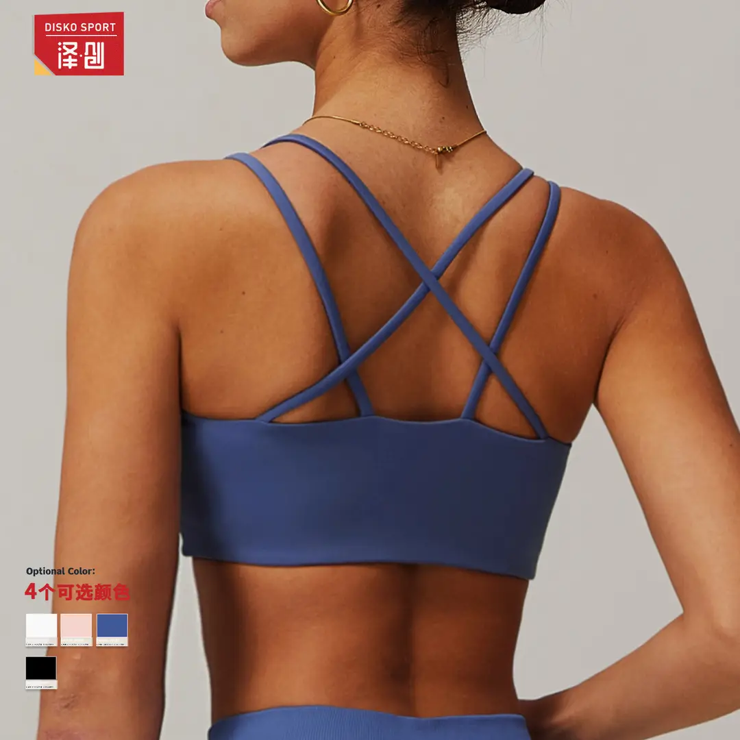 Zechuang Cross-back Yoga Bra Sports Naked Outer Wear Underwear Outdoor Running Fitness Sports Vest 4001