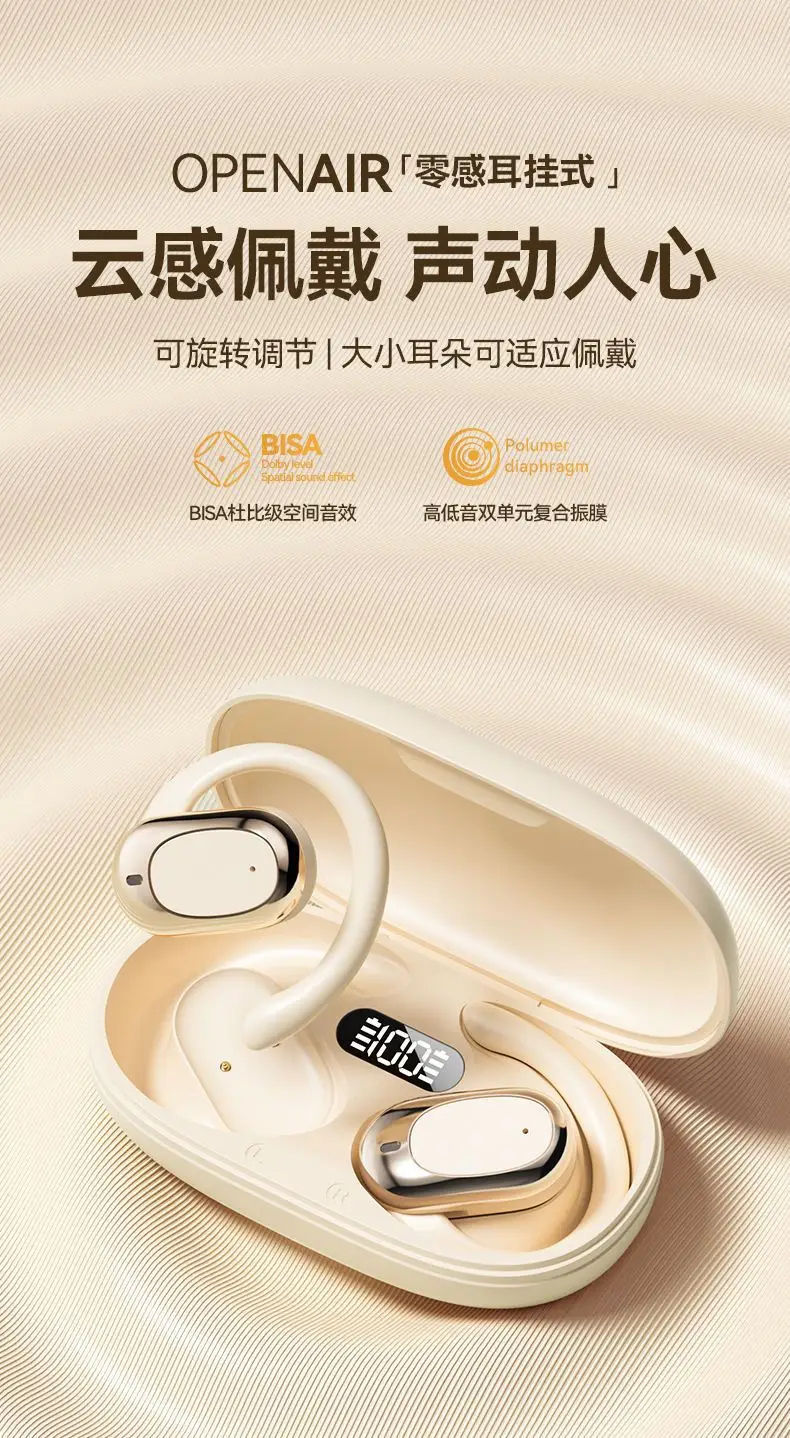 Gt526Y Voice of Berlin Ear-Mounted Ows Non-In-Ear Noise Reduction Bluetooth Wireless Bluetooth Headset Can Be Rotated 130 ° — feature 1