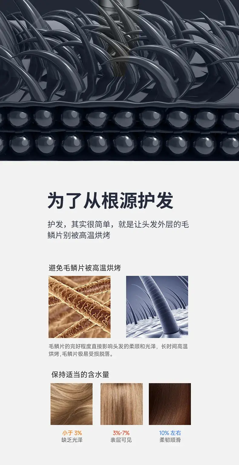 Pearl White Hair Dryer with Negative Ion Technology — feature 12