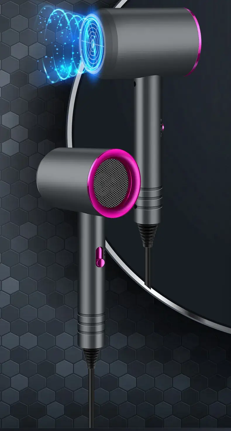 Pearl White Hair Dryer with Negative Ion Technology — feature 2