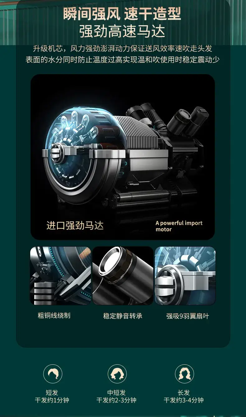 Pearl White Hair Dryer with Negative Ion Technology — feature 27