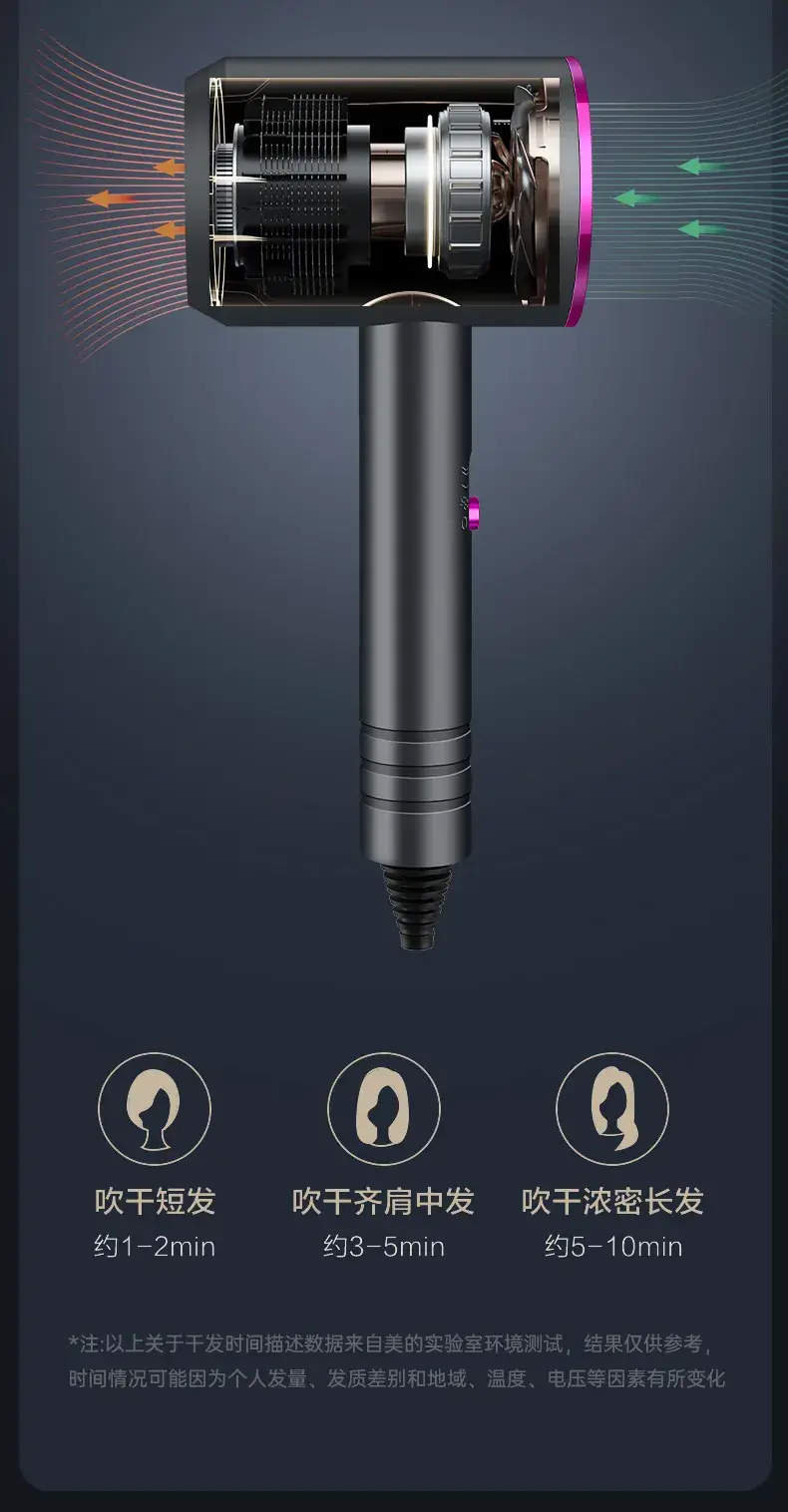 Pearl White Hair Dryer with Negative Ion Technology — feature 7