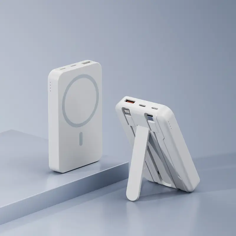 Cross-Border Magsafe Magnetic Wireless Power Bank 10000 Mah with Built-In Cable Super Fast Charging Mini Power Bank - Image 2