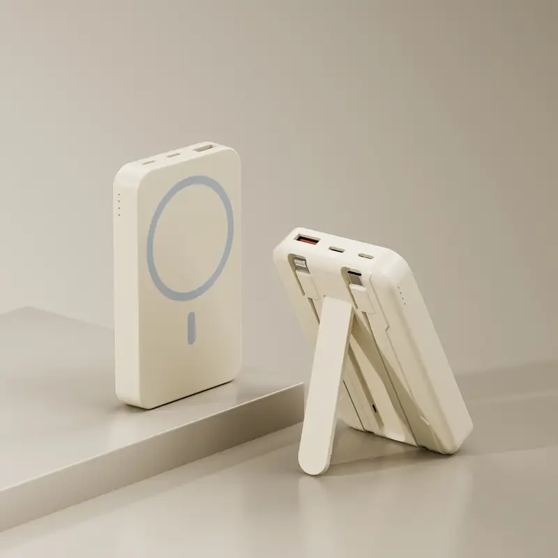 Cross-Border Magsafe Magnetic Wireless Power Bank 10000 Mah with Built-In Cable Super Fast Charging Mini Power Bank - Image 3